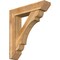 Ekena Millwork Olympic Slat Rough Sawn Bracket w/ Offset Brace, Western Red Cedar, 8"W x 36"D x 40"H BKT0806X36X40OLY06RWR - alternate 1